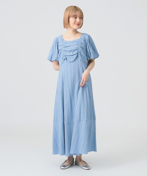 RBS / ジャカードスクエアネックワンピースRay BEAMS Ray BEAMS（レイビームス）の「RBS / ジャカード スクエアネック