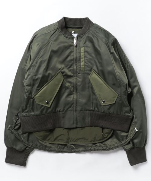 UN3D.（アンスリード） ナイロンブルゾン 36 カーキ レディース