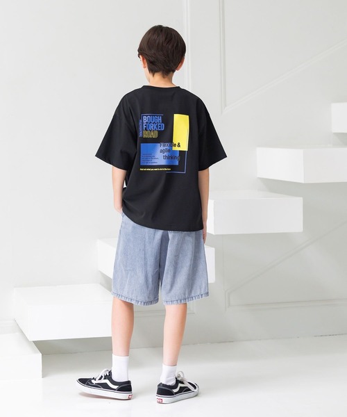 GLOBAL WORK tシャツ ヘビロッTEE/プリント半袖/147385 キッズ
