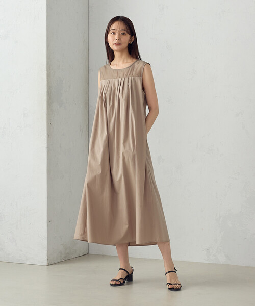 COMME CA ISM（コムサイズム） ワンピース コットンナイロンストレッチ