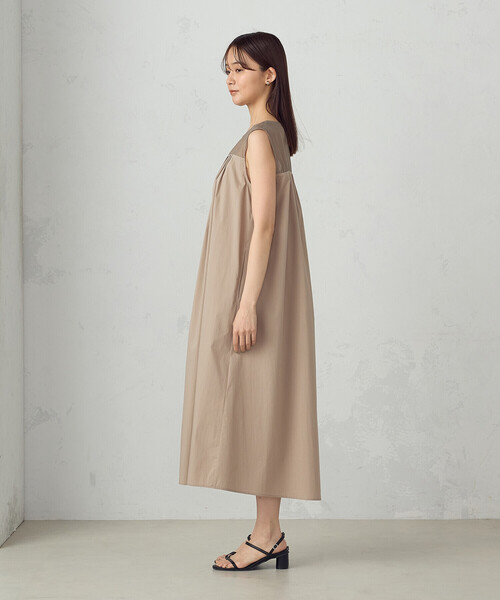 COMME CA ISM ワンピース コットンナイロンストレッチタイプ
