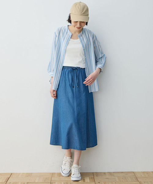 ストライプドルマンスリーブシャツ buy240015_3_snap1.jpg