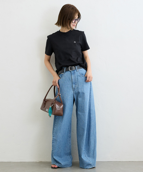tシャツ   Jeans / カルバン クライン ジーンズ　SS ARCHIVE LOGO CREWNK TEE レディース Calvin Klein tシャツ /カルバン クラインSS ARCHIVE LOGO