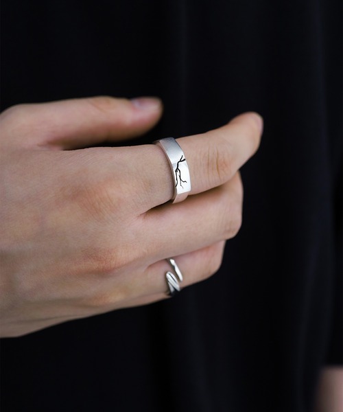 ARROWM 指輪 リング クラックデザインリング メンズ : ZOZOTOWN Yahoo