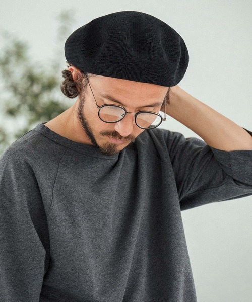 CAMBIO 帽子 ベレー帽 mko12738-Linen Blend Thermo Beret