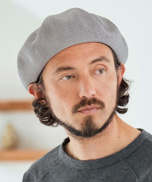 CAMBIO 帽子 ベレー帽 mko12738-Linen Blend Thermo Beret