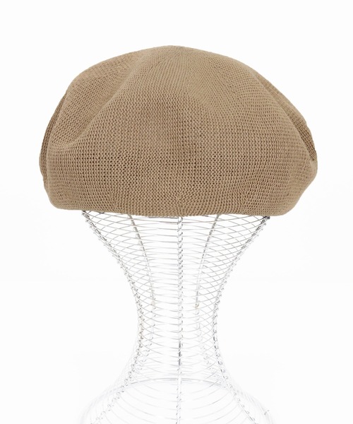 CAMBIO 帽子 ベレー帽 mko12738-Linen Blend Thermo Beret