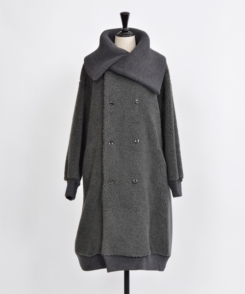 「gomme」 コート MEDIUM グレー レディース_画像5