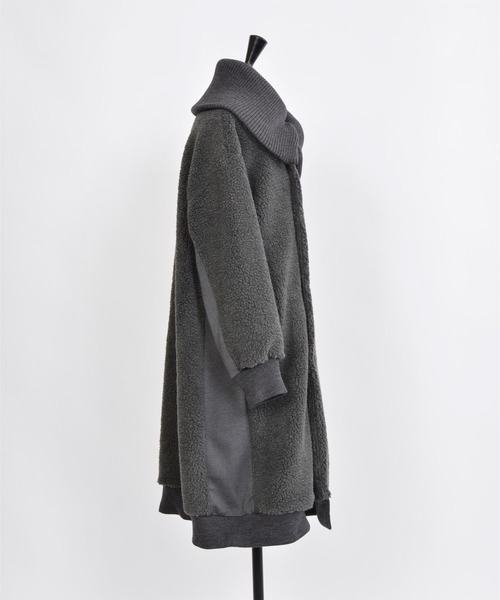 「gomme」 コート MEDIUM グレー レディース_画像8