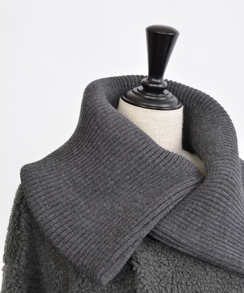 「gomme」 コート MEDIUM グレー レディース_画像9