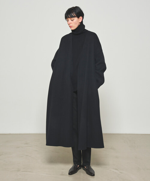 「N.O.R.C by the line」 ノーカラーコート L ベージュ レディース_画像6