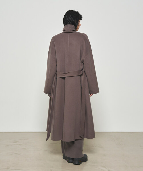 「N.O.R.C by the line」 ノーカラーコート L ベージュ レディース_画像7