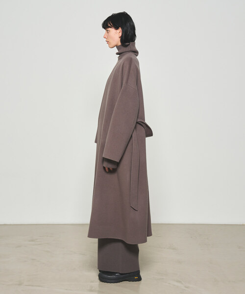 「N.O.R.C by the line」 ノーカラーコート L ベージュ レディース_画像9