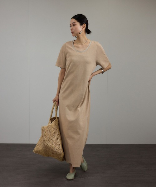 SALON adam et rope' ワンピース ビンテージライクオーバーダイ
