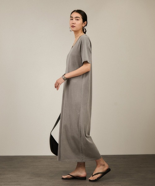 SALON adam et rope' ワンピース ビンテージライクオーバーダイ