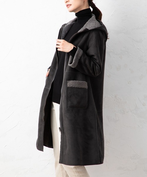Sillage ウール コート charcoal grey WOOL COAT Sillage+AW19-12.jpg