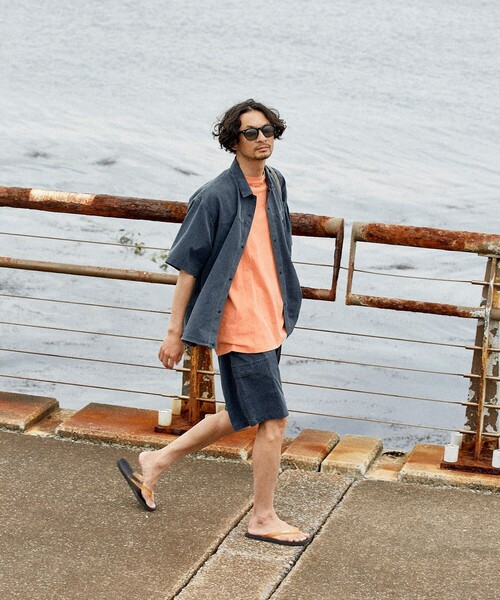 FREAK'S STORE シャツ AIR TECH BREATH Open Collar Shirt
