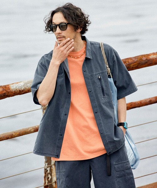 FREAK'S STORE シャツ AIR TECH BREATH Open Collar Shirt