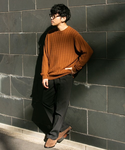 「URBAN RESEARCH ROSSO MEN」 長袖ニット SMALL ブラック メンズ_画像5