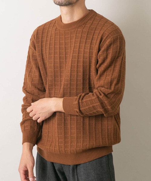 「URBAN RESEARCH ROSSO MEN」 長袖ニット SMALL ブラック メンズ_画像6