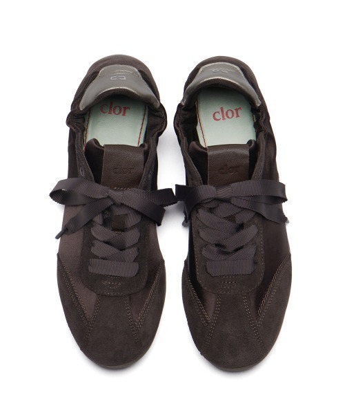 ※くらりすここ clor スニーカー SCRUNCH LACE UP FLAT SNEAKERS レディース