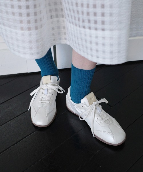 無料配送 ◆clor ◆ SCRUNCH LACEUP FLAT SNEAKERS clor スニーカー SCRUNCH LACE UP FLAT SNEAKERS レディース