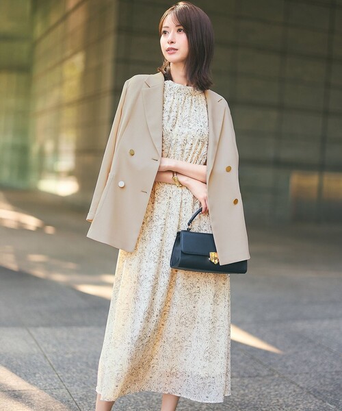 プリンス　ワンピース 再入荷】スワンプリントワンピース(ダークネイビー) - seventen