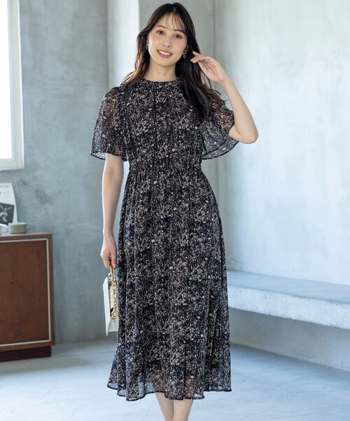 ANY SIS（エニィスィス） ワンピース 「洗える」プリント ワンピース