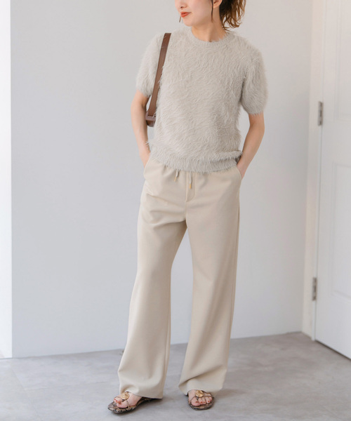 Spick＆Span パンツ ダブルクロスイージーパンツ レディース