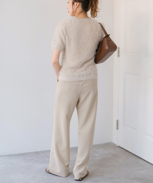 Spick＆Span パンツ ダブルクロスイージーパンツ レディース