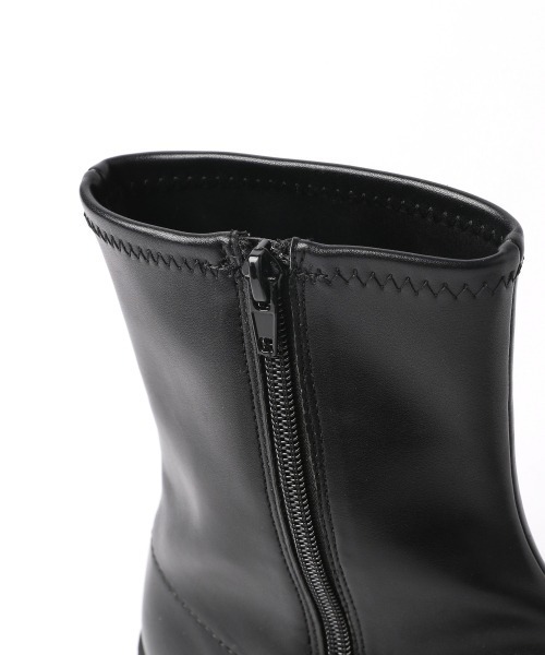 「LOWRYS FARM」 ショートブーツ MEDIUM ブラック レディース_画像3