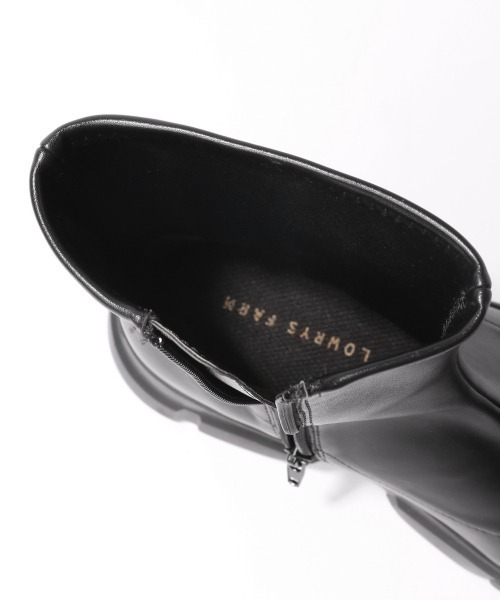 「LOWRYS FARM」 ショートブーツ MEDIUM ブラック レディース_画像4