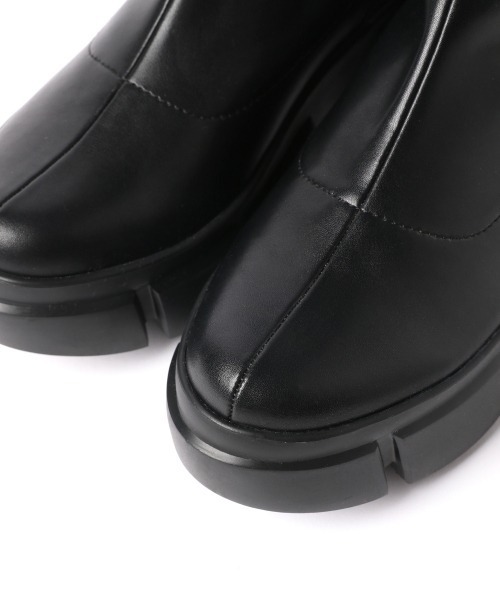 「LOWRYS FARM」 ショートブーツ MEDIUM ブラック レディース_画像6