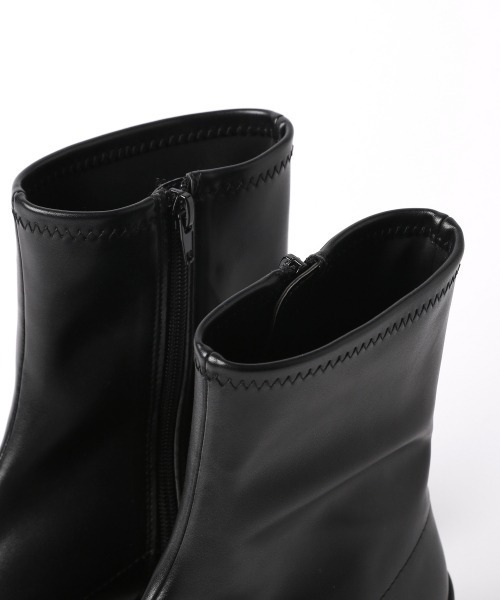 「LOWRYS FARM」 ショートブーツ MEDIUM ブラック レディース_画像7