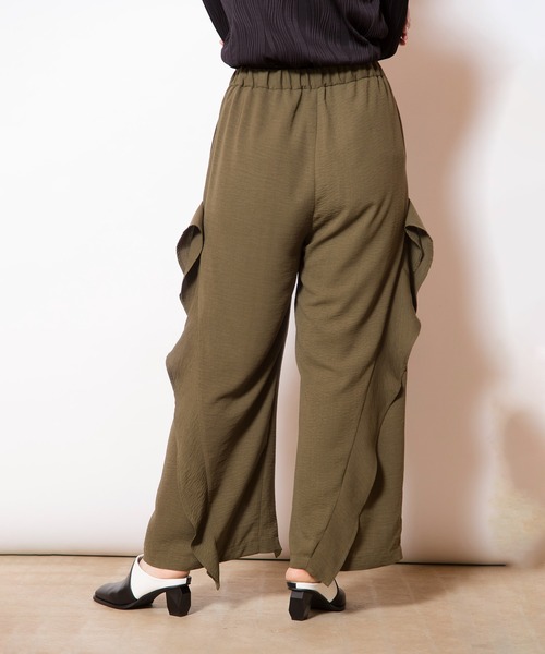今季オズモーシス　アレンジパンツ OSMOSIS パンツ フリル切替パンツ レディース : ZOZOTOWN Yahoo