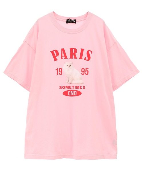 「Candy Stripper」 半袖Tシャツ 2 オフホワイト レディース