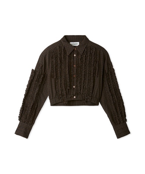 「LILY BROWN」 長袖シャツ ONE SIZE ブラウン レディース