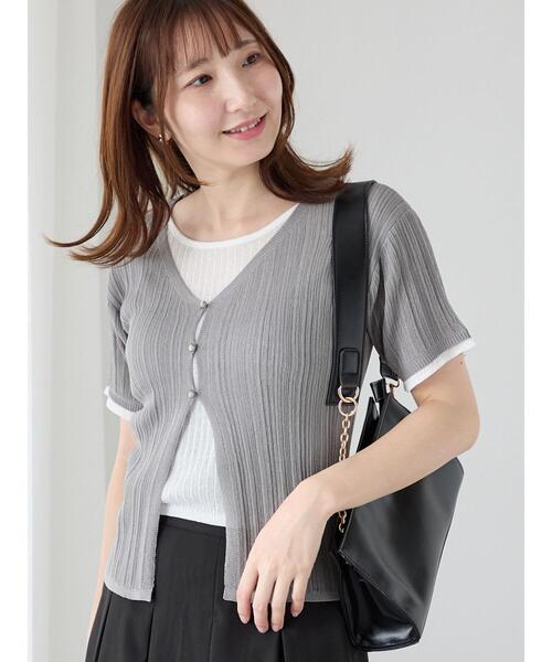 Te chichi TERRASSE ニット セーター レイヤード風リブニット