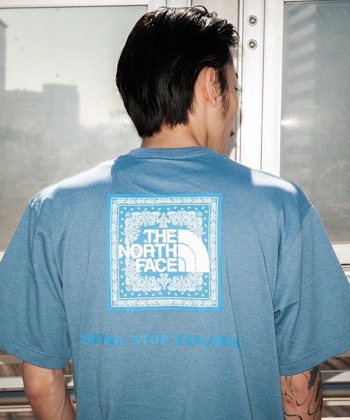 「THE NORTH FACE」 半袖Tシャツ S ブルー メンズ