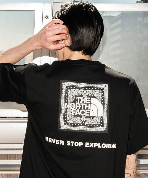 「THE NORTH FACE」 半袖Tシャツ S ブルー メンズ