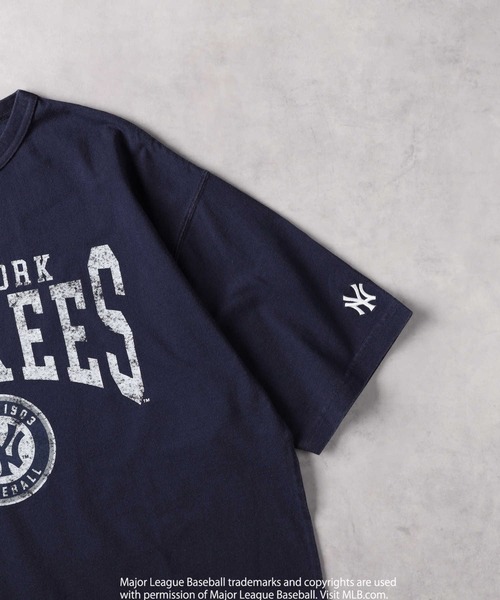 「MLB」 半袖Tシャツ M グリーン メンズ