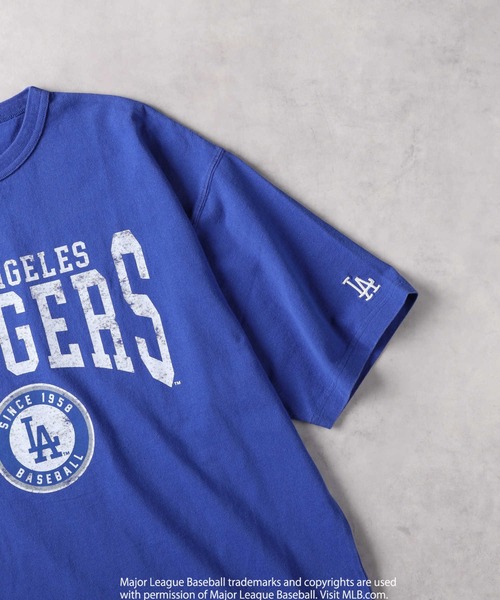 「MLB」 半袖Tシャツ M グリーン メンズ