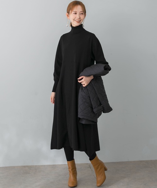 URBAN RESEARCH ROSSO WOMEN」 ニットワンピース FREE ブラック