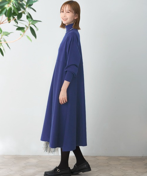 URBAN RESEARCH ROSSO WOMEN」 ニットワンピース FREE ブラック