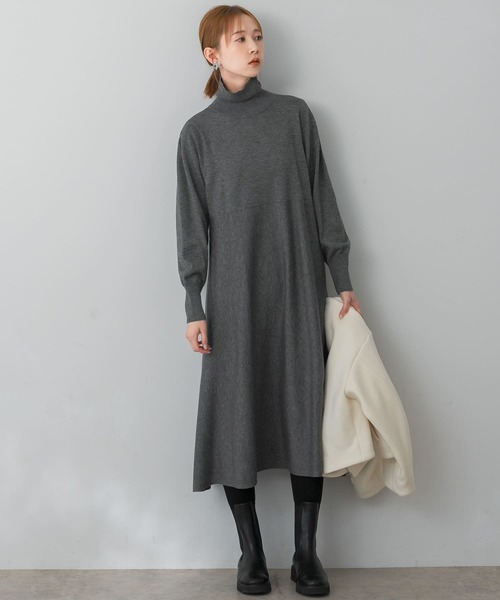 URBAN RESEARCH ROSSO WOMEN」 ニットワンピース FREE ブラック