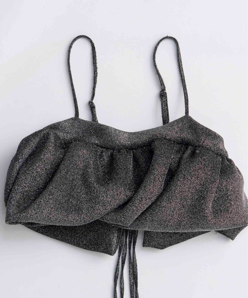 ブラウス シャツ Glitter Volume Balloon Bustier/グリッターボリュームバルーンビスチェ レディースの画像