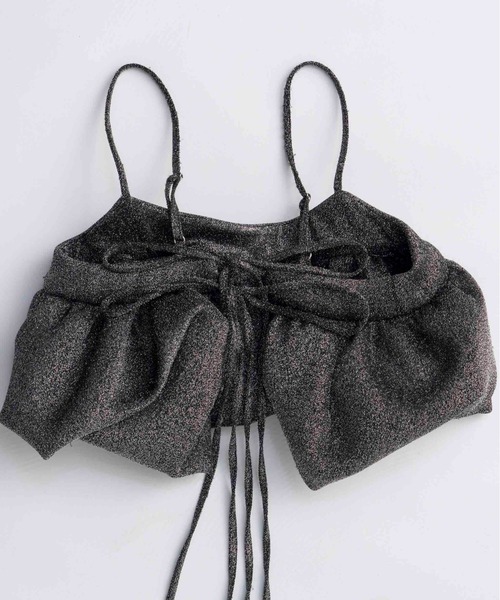 ブラウス シャツ Glitter Volume Balloon Bustier/グリッターボリュームバルーンビスチェ レディースの画像