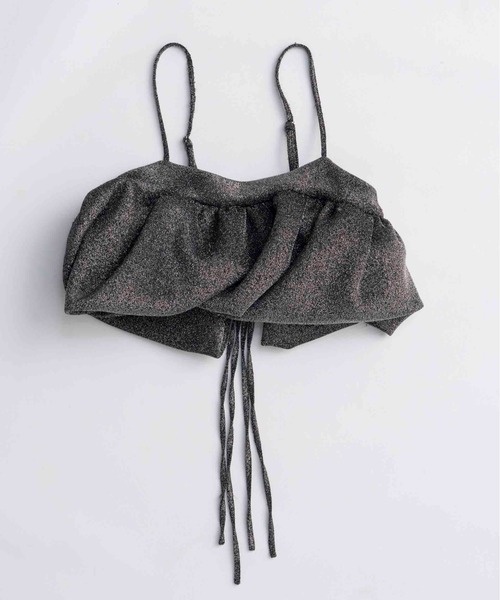 ブラウス シャツ Glitter Volume Balloon Bustier/グリッターボリュームバルーンビスチェ レディースの画像