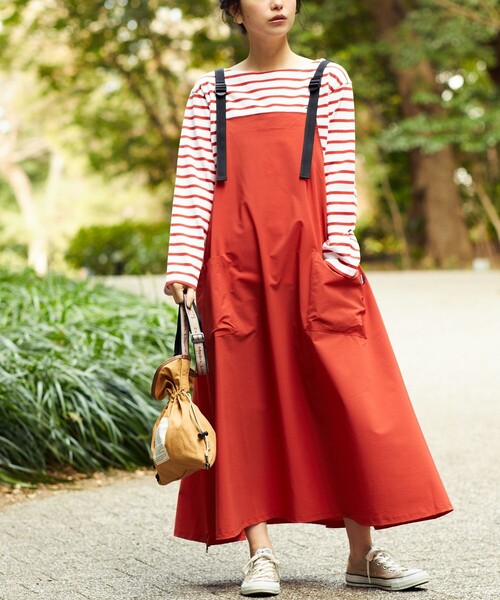 FREAK'S STORE サロペットスカート FREAK'S STORE スカート ベルト付き ナイロン サロペット