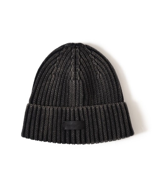45R 縮絨ニット帽 ニットキャップ　ハット BEAMS HEART（ビームス ハート） ニット帽 ニットキャップ レザー タグ